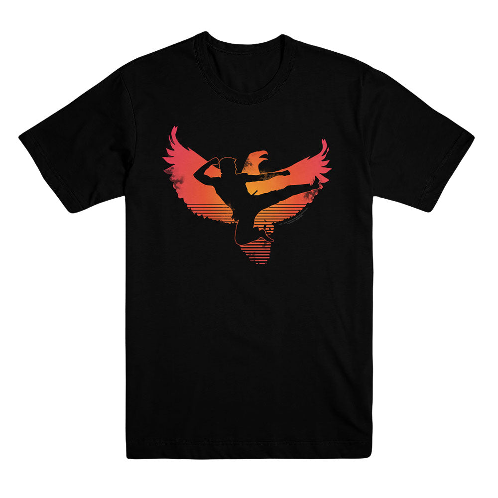 Eagle Silhouette Unisex Black Tee from Cobra Kai