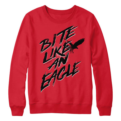 Bite Like An Eagle Red Crewneck from Cobra Kai