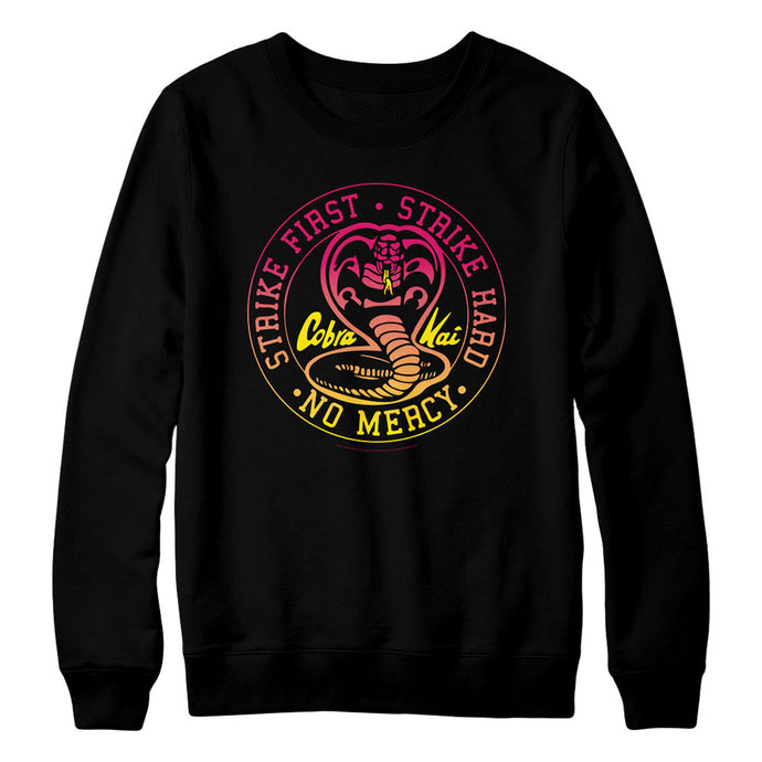 Cobra Kai Neon Logo Black Crewneck