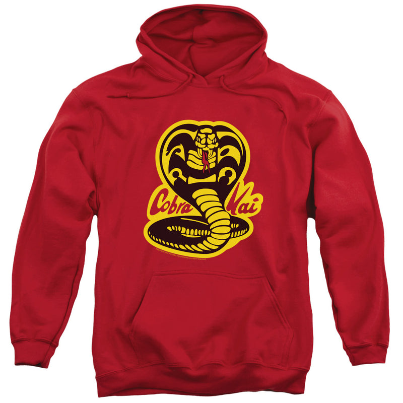 Snake Logo Adult Red Hoodie from Cobra Kai – Cobra Kai Store