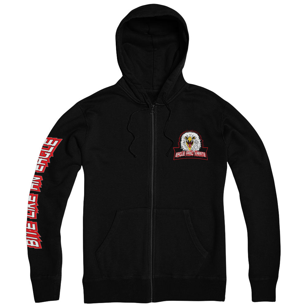 Eagle Fang Karate Adult Black Zip Up Hoodie Cobra Kai Store