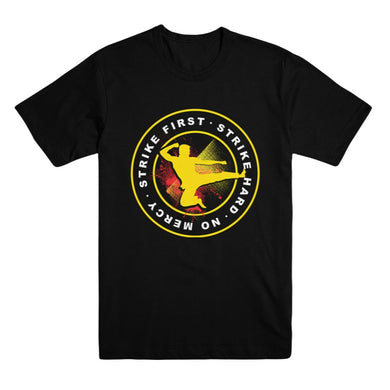 Cobra Kai Strike First Adult Black Unisex Tee