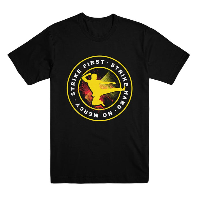 Cobra Kai Strike First Adult Black Unisex Tee