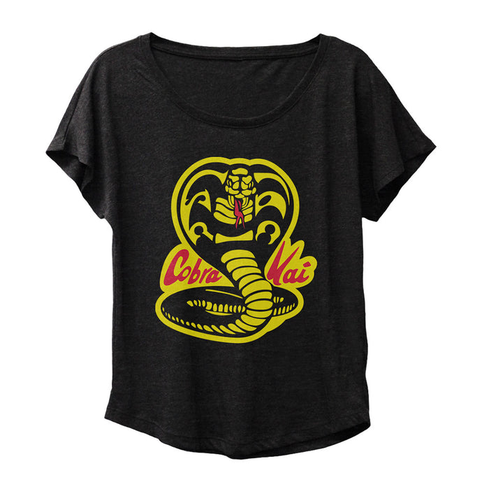 Cobra Kai Karate Black Dolman Women's Tee