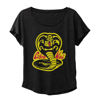 Cobra Kai Karate Black Dolman Women's Tee