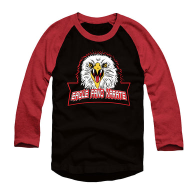 Eagle Fang Karate Black and Red Raglan Long Sleeve T-Shirt