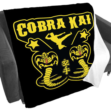 Cobra Kai Kick Fleece Blanket