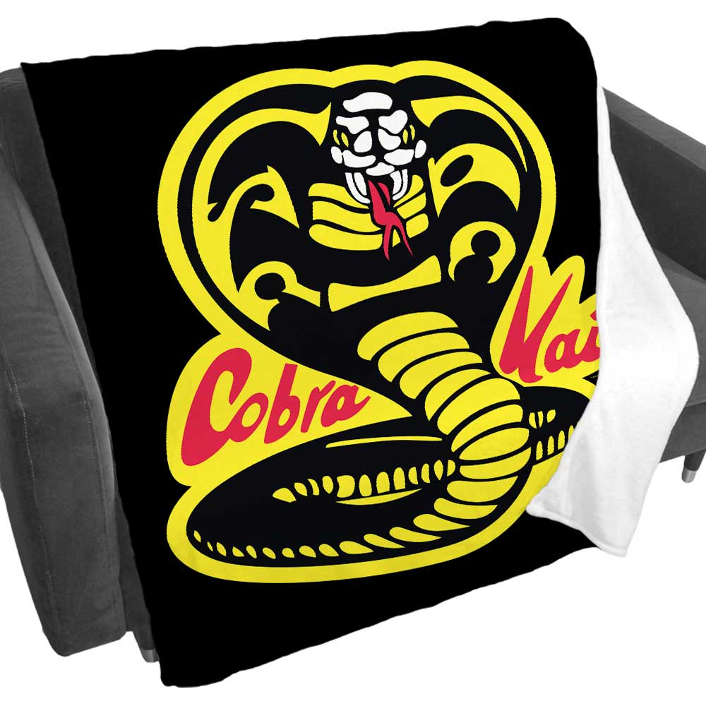 Cobra Kai Logo Black Fleece Blanket