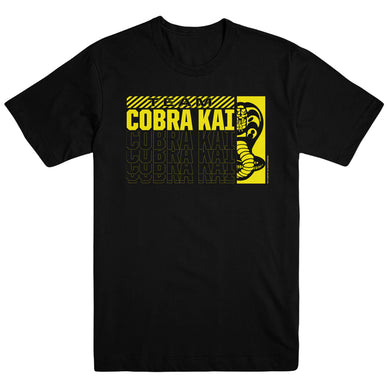 Cobra Kai Repeat Logo Unisex Black Tee