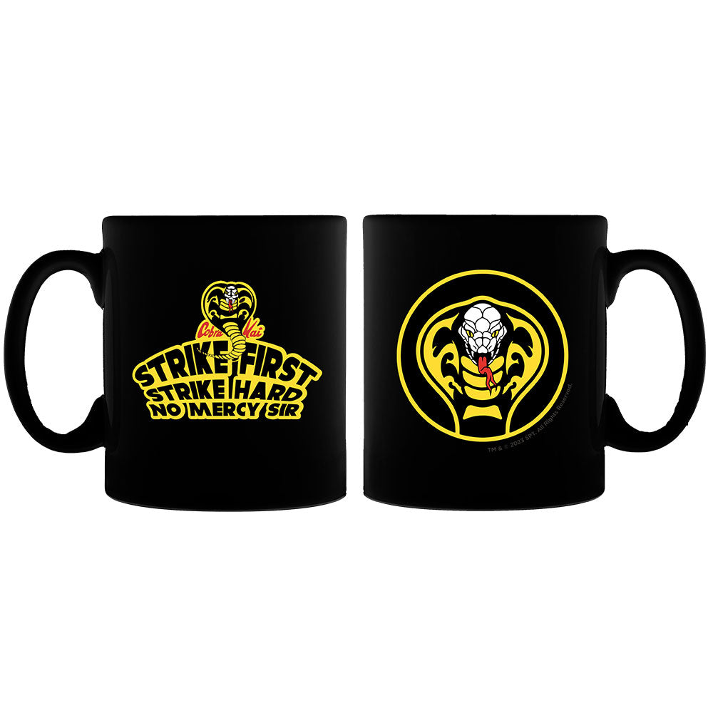 Cobra Kai Strike First Logo Black Mug