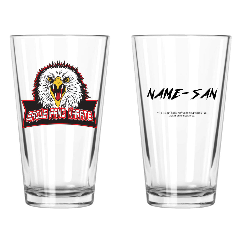 Eagle Fang Karate Personalized Pint Glass from Cobra Kai