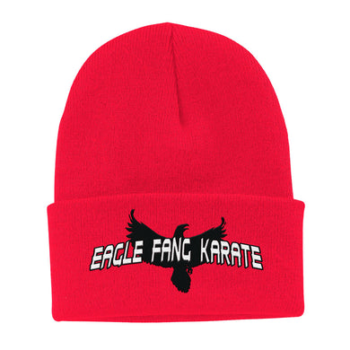 Eagle Fang Logo Red Beanie