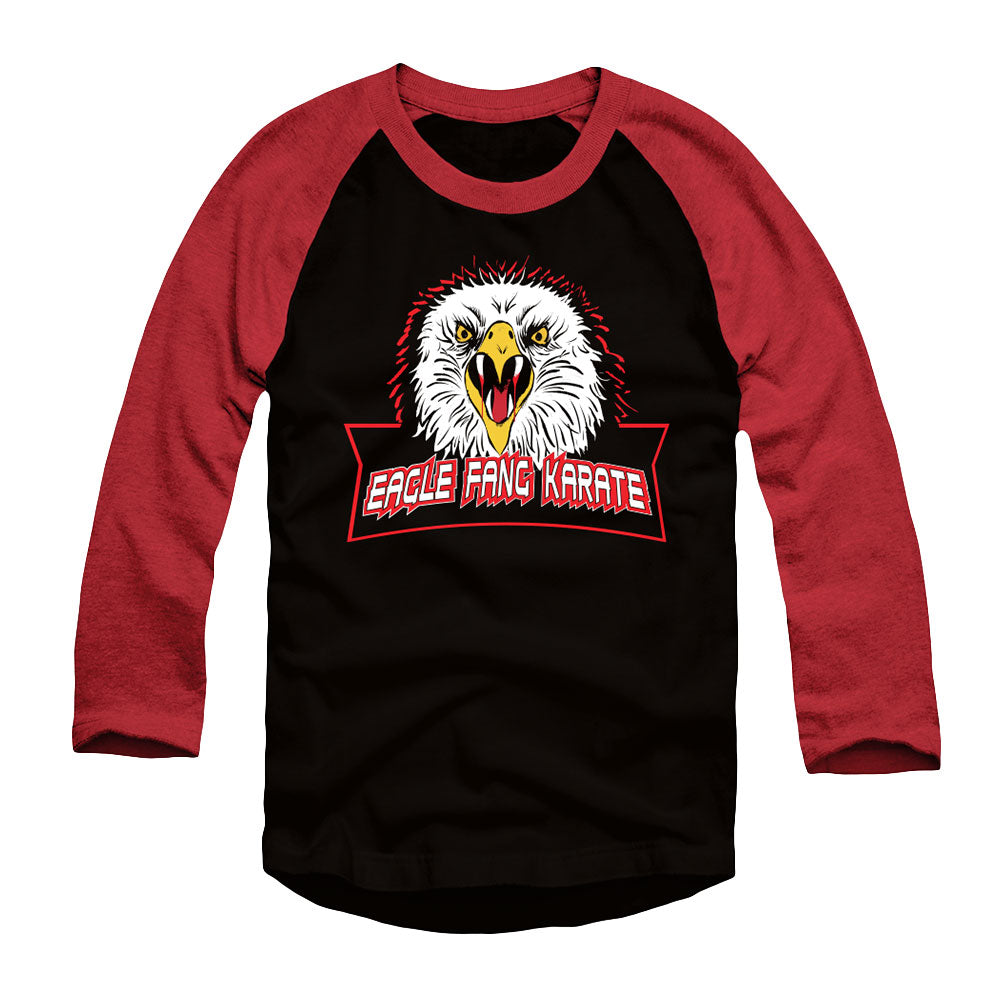 Eagle Fang Karate Black and Red Raglan Long Sleeve T-Shirt