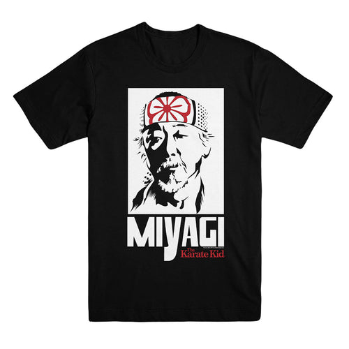 The Karate Kid Miyagi Unisex Black Tee